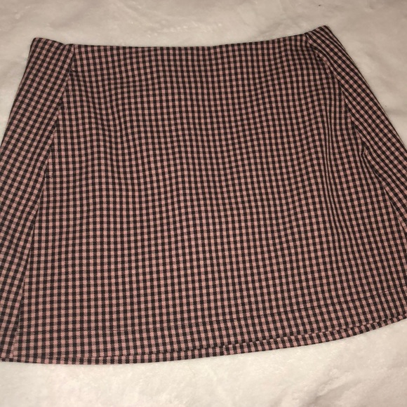 Baby Pink Plaid Skirt - Picture 2 of 3